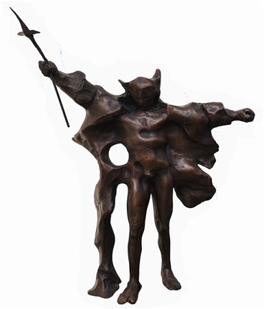 Ugo Attardi Genova 1923 - Roma 2006 Omaggio alla storia scultura in bronzo 43...