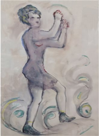 Alberto Bragaglia Frosinone 1896 - 1985 senza titolo olio su tela 55 x 42