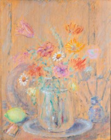 PIO SEMEGHINI Quistello 1878 – Verona 1964 VASO DI FIORI, 1947 olio su...