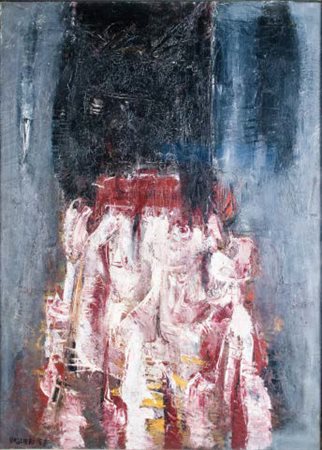 TINO VAGLIERI Trieste 1929 – Rivolta d’Adda 2000 ATTESA, 1957 olio su tela,...