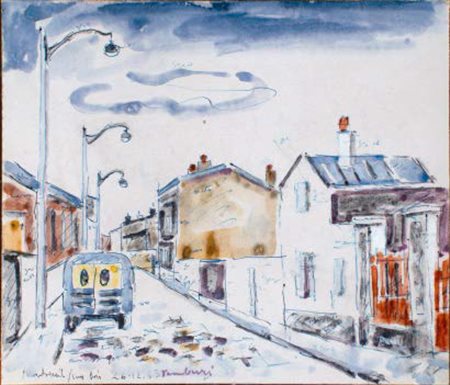 ORFEO TAMBURI Jesi 1910 – Parigi 1994 VEDUTA DI PARIGI, 1963 acquerello su...