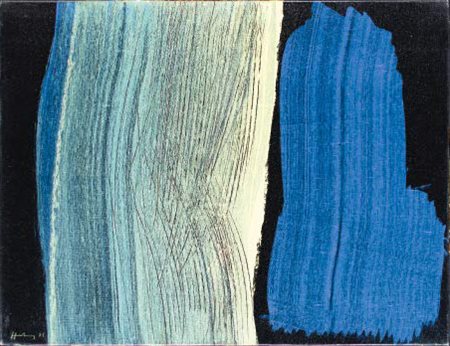 HANS HARTUNG Lipsia 1904 - Antibes 1989 T1971-R10, 1971 acrilico su tela, cm...