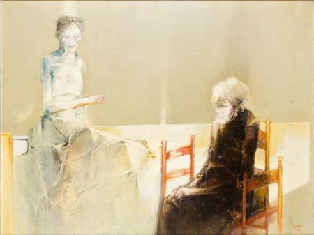 GIOVANNI CAPPELLI Cesena 1923 - Milano 1994 GIORNATE LUNGHE, 1971 olio su...