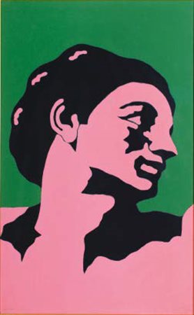 TANO FESTA Roma 1938 - 1988 DA MICHELANGELO, 1978 acrilico su tela, cm 55x35....