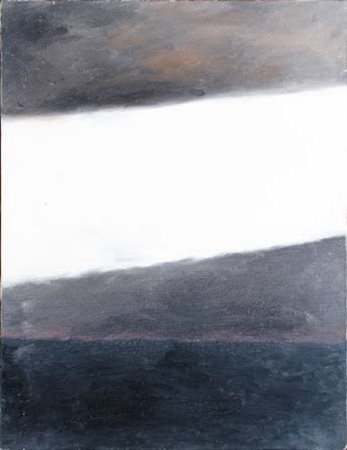 VALENTINO VAGO Barlassina 1931 – Milano 2018 LINEA DI CIELO BIANCO, 1965 olio...