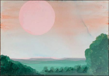 CESARE PEVERELLI Milano 1922 - Parigi 2000 PAESAGGIO tecnica mista su...