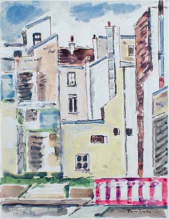 ORFEO TAMBURI Jesi 1910 – Parigi 1994 I MURI, 1972 acquerello su carta, cm...