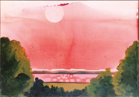 CESARE PEVERELLI Milano 1922 - Parigi 2000 PAESAGGIO tecnica mista su...