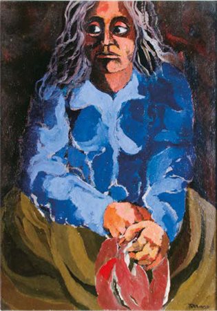 SAVERIO TERRUSO Monreale 1939 – Milano 2003 L’ATTESA, 1972 olio su...