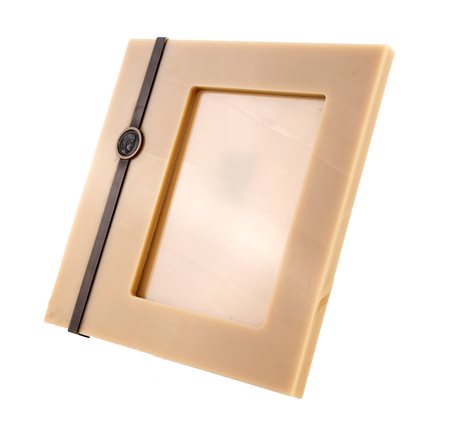 Cornice per foto da tavolo in ambralite con supporto 1970 35x35