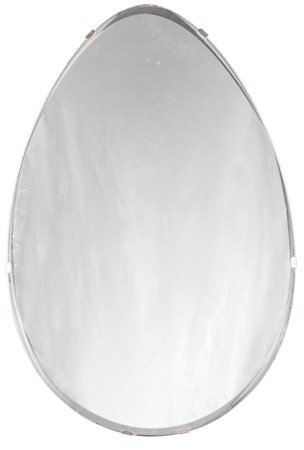 Specchio a giorno forma ovale con retro molatura Prod. italiana 1950 110x60