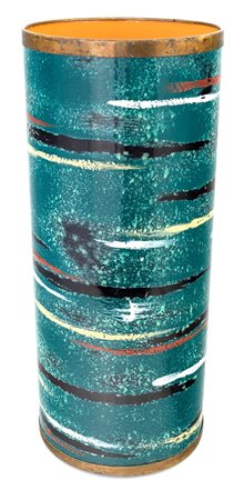 Portaombrelli in rame smaltato. Prod. SIVA Poggibonsi 1960 cm 50x21