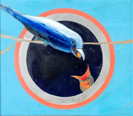 Aldo Turchiaro Celico 1929-0, Senza titolo 1966 Olio su tavola cm 50x58 Firma...