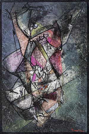 Salvatore Provino Bagheria 1943-0, Forme 2005 olio e pastello ceroso su tela...