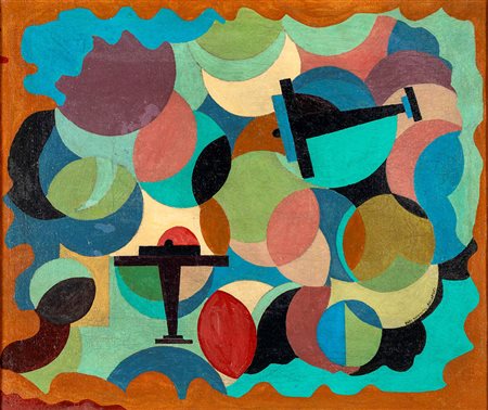 Enzo Benedetto Reggio Calabria 1905-Roma 1993, Aerei 1936 olio su tela cm...