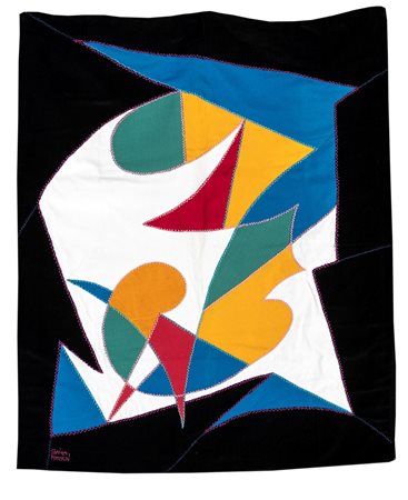 Giacomo Balla Torino 1871-Roma 1958, Sorpresa 1923 cm 97x79 Firma ricamata...