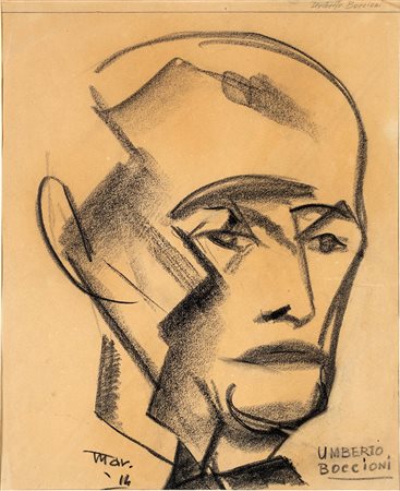 Antonio Marasco Nicastro 1896-Firenze 1975, Ritratto di Umberto Boccioni 1914...
