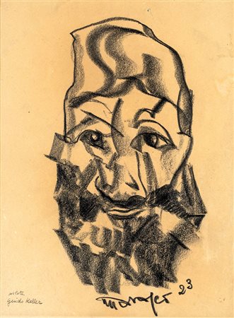 Antonio Marasco Nicastro 1896-Firenze 1975, Ritratto di Guido Keller 1923...