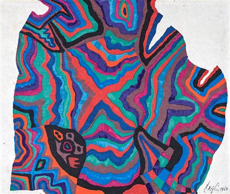 Corrado Cagli Ancona 1910-Roma 1976, Senza titolo 1968 Tecnica serigrafica su...