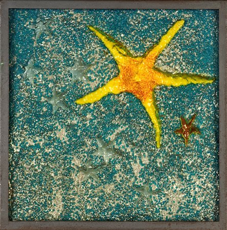 Omar Ronda Portula 1947-Biella 2017, Frozen 1993 Platic cm 45x45 Al verso...