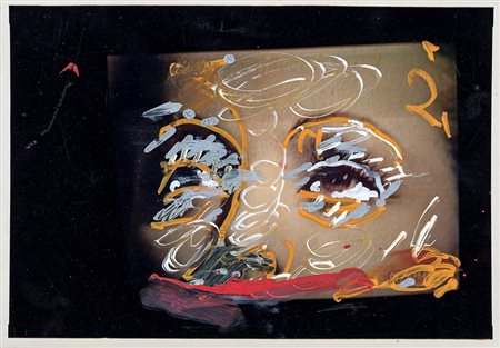 Mario Schifano Homs 1934-Roma 1998, Senza titolo fotografia ritoccata cm...