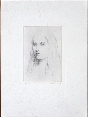 William Bailey Council Bluffs 1930, Lost lady 1983 Acquaforte cm 40x30 Firma,...