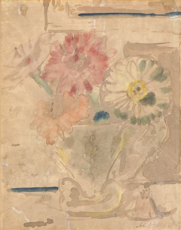 Filippo De Pisis (Ferrara 1896 – Mailand/Milano 1956) Vaso di fiori, 1931;...