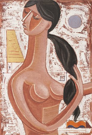 Mario Tozzi (Fossombrone 1895 - Saint-Jean-du-Gard 1979) Fanciulla dalle...