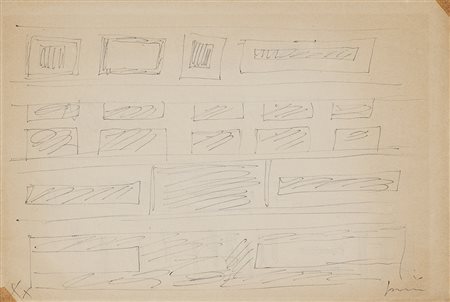 Lucio Fontana (Rosario di Santa Fè 1899 - Varese 1968) Concetto spaziale, ca....