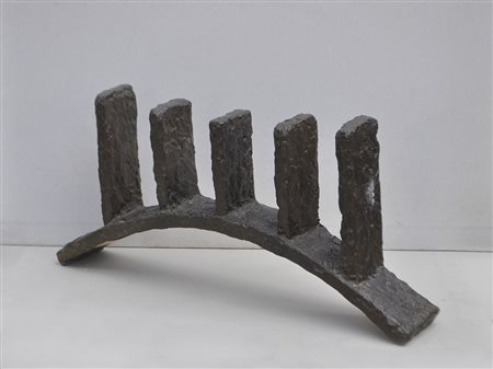 William Tucker (IL Cairo 1935) Law, 1983;Bronzo, 87 x 40 x 13 cm, alla base...