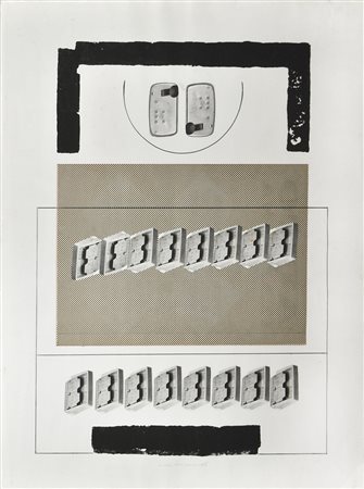 Nicola Carrino (Taranto 1932 – Roma 2018) Senza titolo, 1963;Tecnica mista,...