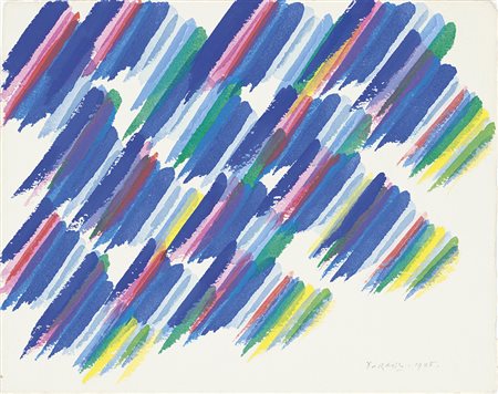 Piero Dorazio (Rom/Roma 1927 – Perugia 2005) Senza titolo, 1985;Acquarello su...