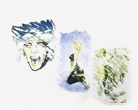 Mimmo Rotella (Catanzaro 1918 – Mailand/Milano 2006) Stardust;Serigrafia a...