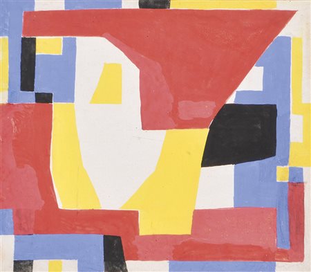 Jozef Jarema (Stary Sambor 1900 – Nizza 1974) Senza titolo, 1944;Tempera su...