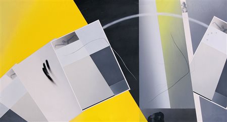 ANGELO CAGNONE Carcare (Sv) 05/03/1941 Danza dello sparviero, 1985 tecnica...