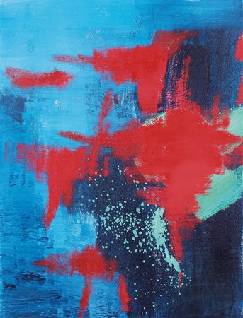 PAOLO MANAZZA Milano 30/01/1959 Red explosion, 2011 olio su tela cm. 80x60,...