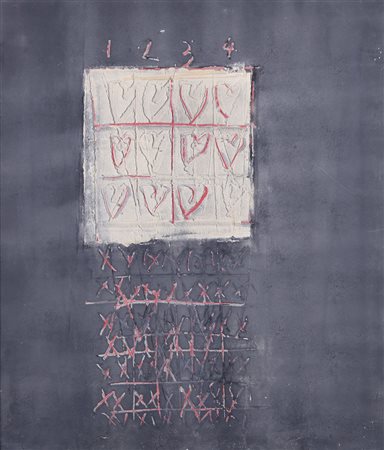 GIORGIO CELIBERTI Udine 19/11/1929 Palazzo Ducale, 1991 affresco su tavola...