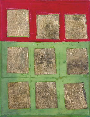 REMO BIANCO Milano 03/06/1922 - Milano 23/02/1988 Impronta, 1958 olio e...