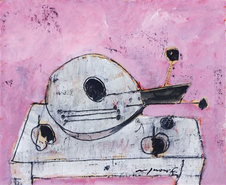 FRANCO ROGNONI Milano 20/09/1913 - Milano 11/03/1999 Mandola, (1995) olio su...