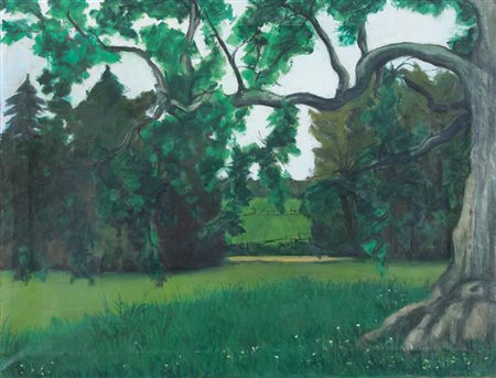 GIANCARLO CAZZANIGA Monza (Mi) 20/09/1930 Studio sulla Primavera, 1958 olio...