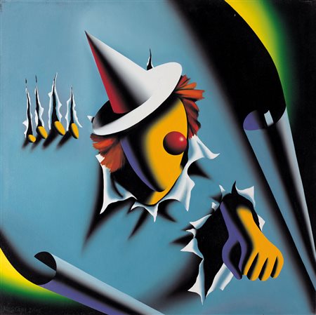 MARK KOSTABI Los Angeles 1960 You can't keep a ggod clown down, 2005 olio su...