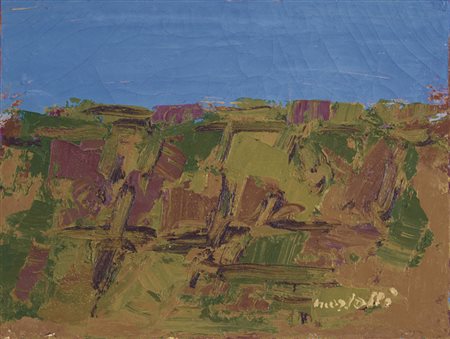 ENNIO MORLOTTI Lecco 24/09/1910 - 15/12/1992 Rocce, 1984 olio su tela cm....