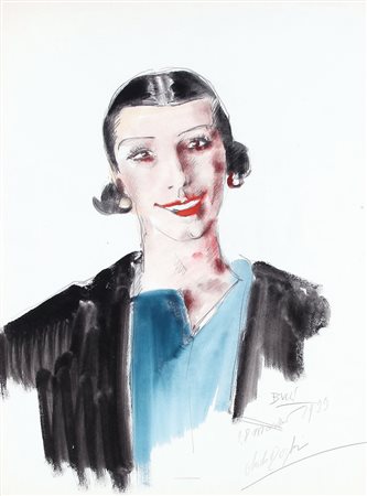 ANSELMO BUCCI Fossombrone (Ps) 29/11/1887 - Monza (Mi) 15/11/1965 Ritratto,...