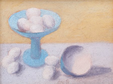 FRANCO BERALDO Meolo (Ve) 1944 Natura morta strappo d'affresco su tela cm....