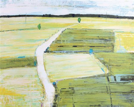 MASSIMILIANO ALIOTO Brindisi 06/05/1972 Paesaggio transgenico, 2001 olio su...