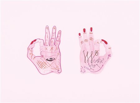 LUIGI ONTANI Vergato (Bo) 1943 Senza titolo tecnica mista e collage su...