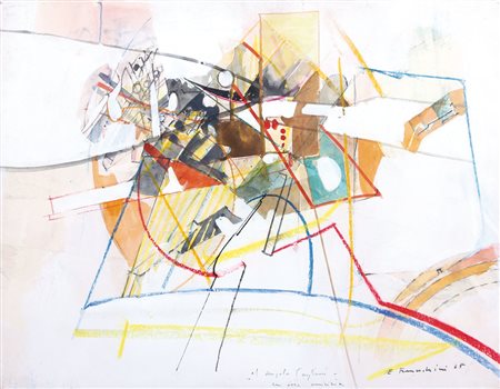 EDOARDO FRANCESCHINI Catania 1928 - Varese 2006 Senza titolo, 1965 tecnica...