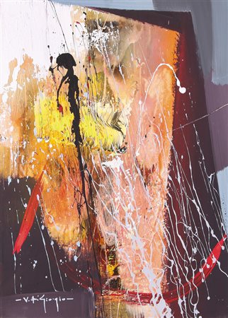 VINCENZO DI GIORGIO Capurso (Ba) 1945 Ricerca olio e tecnica mista su tela...