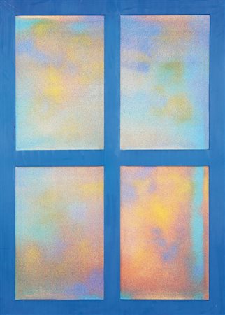 TANO FESTA Roma 02/11/1938 - Roma 09/01/1988 Finestra serigrafia su tela e...