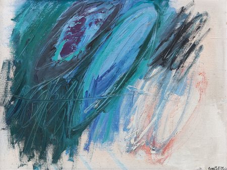 GINO MAROTTA Campobasso 1935 Documento, 1960 olio su tela cm. 45x60, firma e...